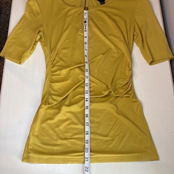 Ann Taylor Short Sleeve Gathered Tee Size XS - Picture 9 of 11